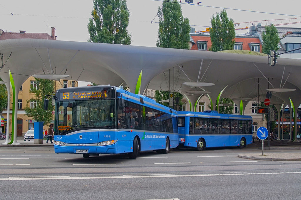 Neuer Buszug der MVG in Schwabing