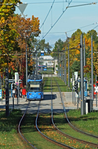 Trambahn an der Anni-Albers-Straße